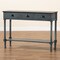 Baxton Studio Garvey French Provincial Dark Blue Gray Wood 3-Drawer Entryway Console Table 179-11329-Zoro - alternate 7